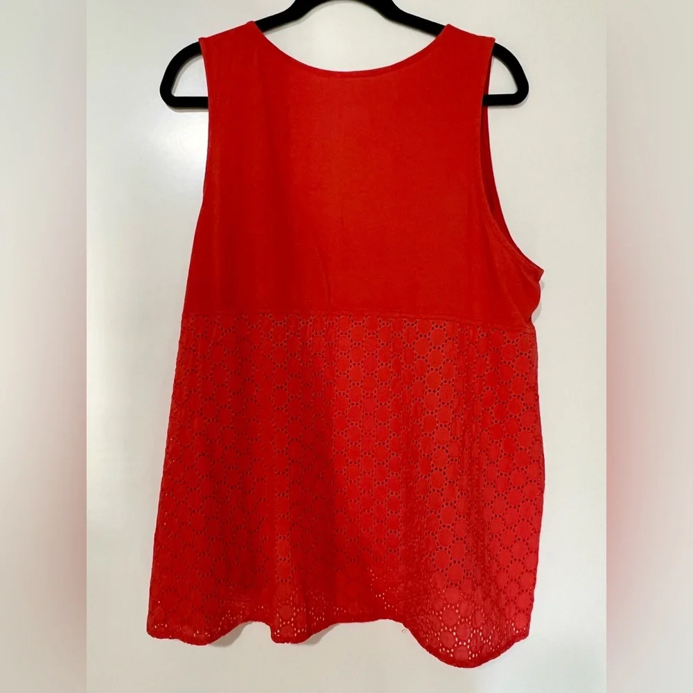 Banana Republic Orange Sleeveless Tank Top